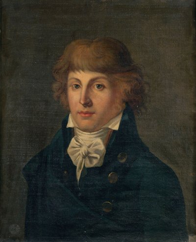 Portrett av Louis Antoine de Saint-Just 1767-1794, etter 1767. av Unbekannt