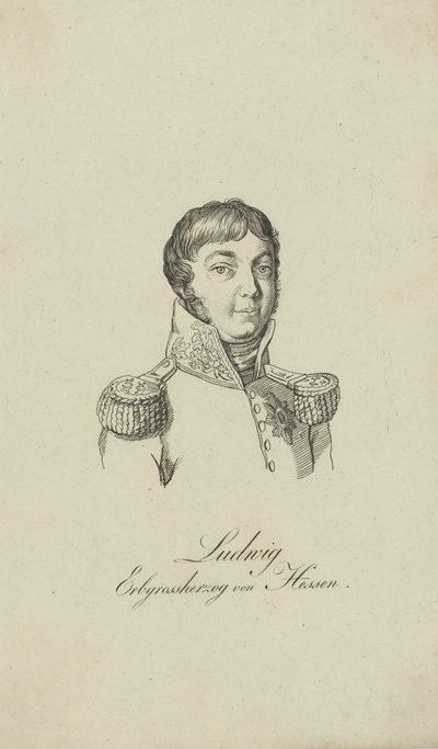 Portrett av Louis I, storhertug av Hessen 1753-1830, 1806. av Unbekannt