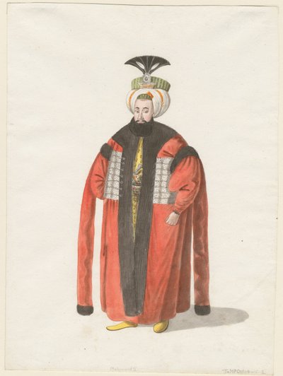 Portrett av Mahmud II 1785-1839, Sultan av det osmanske riket, ca 1820 av Unbekannt