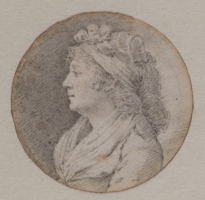 Portrett av Marie Louise av Savoy 1749-1792, prinsesse av Lamballe. av Unbekannt