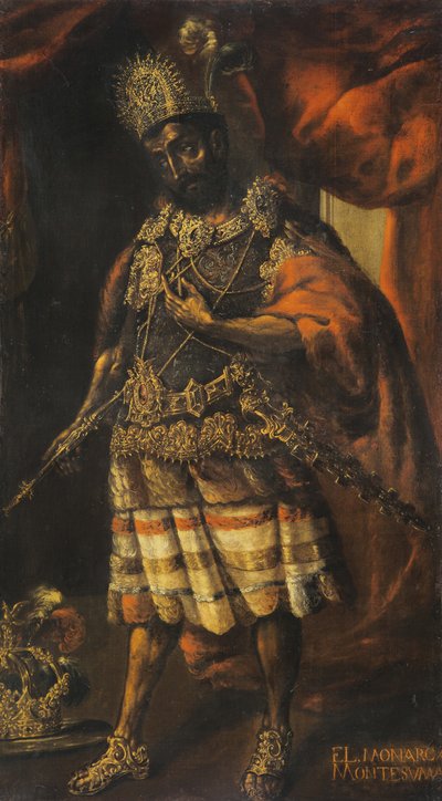Portrett av Moctezuma II, 1600-tallet av Unbekannt