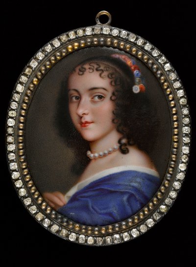 Portrett av Ninon de Lenclos 1620-1705, tidlig på 1700-tallet. av Unbekannt