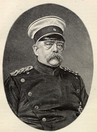 Portrett av Otto von Bismarck 1815-1898. av Unbekannt