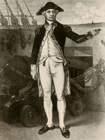 Portrett av Paul Jones, Commodore of the United States Navy, c1780, 1937. av Unbekannt