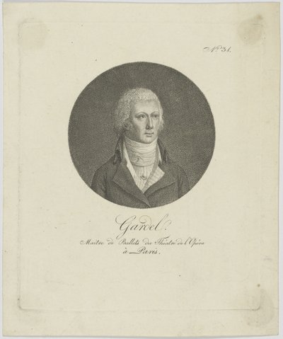 Portrett av Pierre-Gabriel Gardel 1758-1840, ca. 1787. av Unbekannt