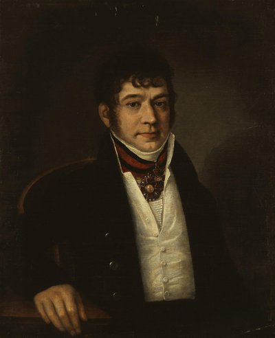 Portrett av Platon Bogdanovich Ogarev 1777-1838, 1810p av Unbekannt