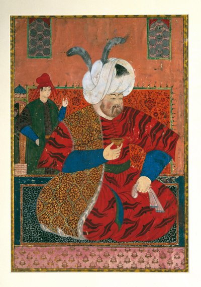 Portrett av Selim II 1524-1574, Sultan av det osmanske riket, mellom 1570 og 1590 av Unbekannt