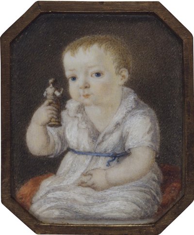 Portrett av Sergey Ivanovich Volkov som barn, ca 1808 av Unbekannt