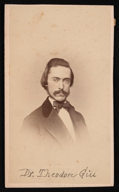 Portrett av Theodore Nicholas Gill 1837-1914, ca 1860-tallet. av Unbekannt