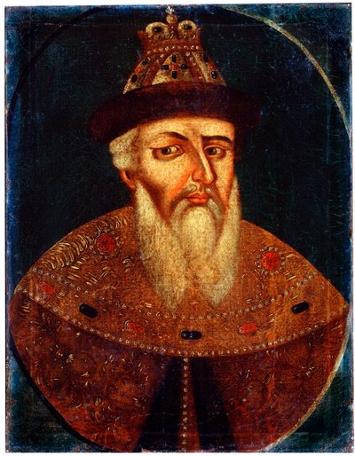 Portrett av tsar Ivan IV den grusomme, tidlig på 1700-tallet av Unbekannt