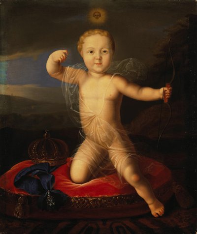 Portrett av Tsarevich Peter Petrovich av Russland 1715-1719, første kvartal av 1800-tallet. av Unbekannt