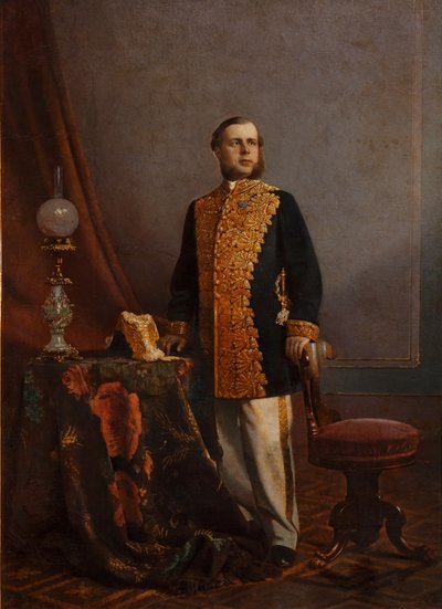 Portrett av Vasily Yurievich Poznansky 1828-1900, 1860-tallet av Unbekannt