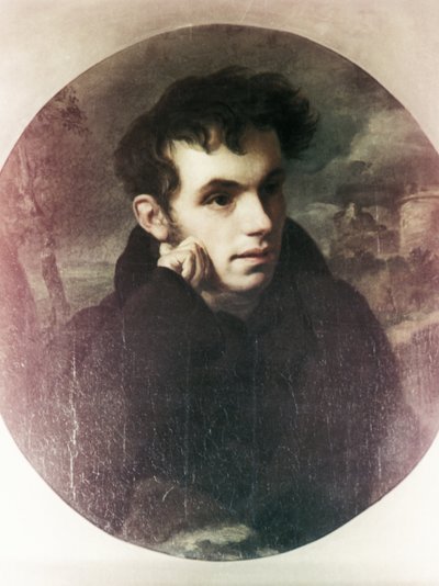Portrett av Vasily Zhukovsky, poet og venn av Alexander Pushkin, Maleri av O, Kiprensky av Unbekannt