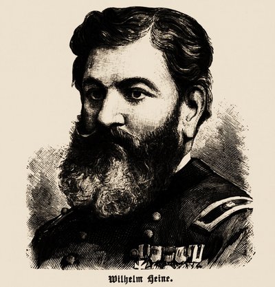Portrett av Wilhelm Heine 1827-1885, 1886. av Unbekannt
