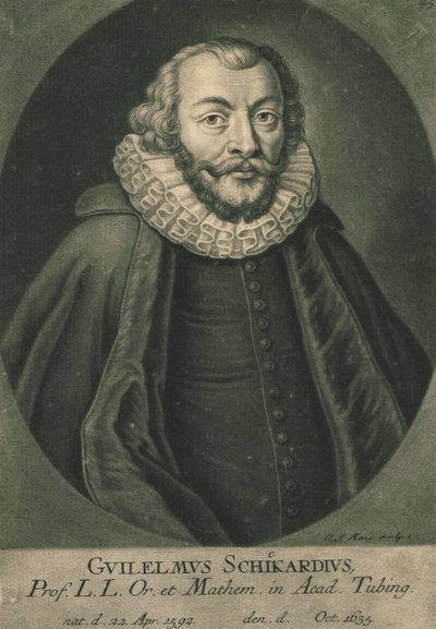 Portrett av Wilhelm Schickard 1592-1635. av Unbekannt