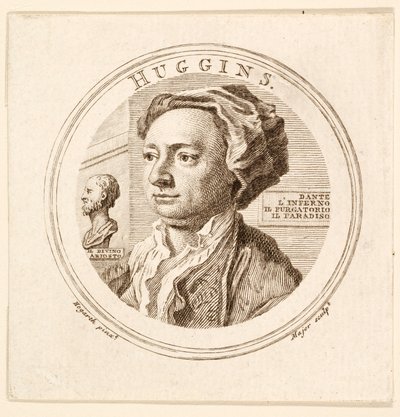 Portrett av William Huggins, pub. 1760. av Unbekannt