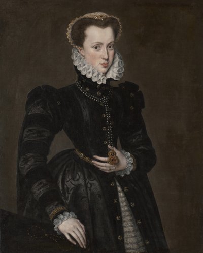 Portrett av en hoffdame, 156070. av Unbekannt