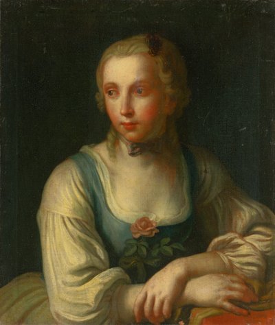 Portrett av en jente av Unbekannt