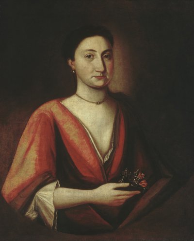 Portrett av en dame muligens Hannah Stillman, 1720-30. av Unbekannt