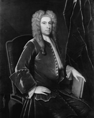 Portrett av en mann, ca. 1720-30. av Unbekannt