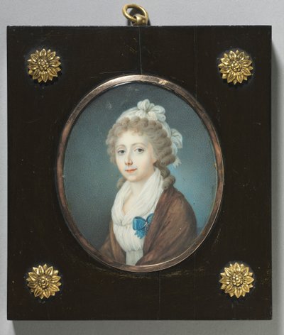Portrett av en adelskvinne, ca. 1795. av Unbekannt