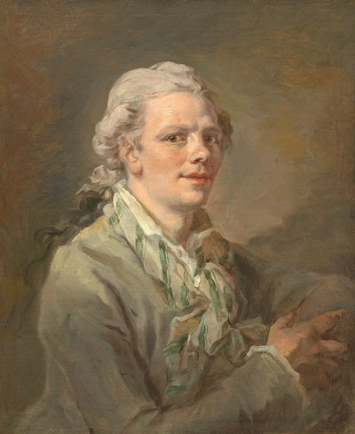 Portrett av en ung mann, muligens ca. 1770. av Unbekannt