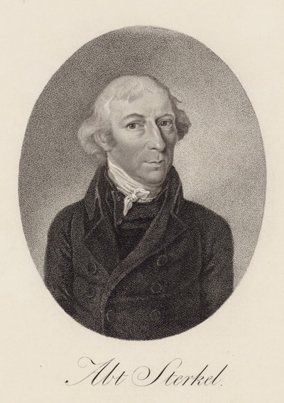 Portrett av pianist og komponist Franz Xaver Sterkel 1750-1817, 1816. av Unbekannt