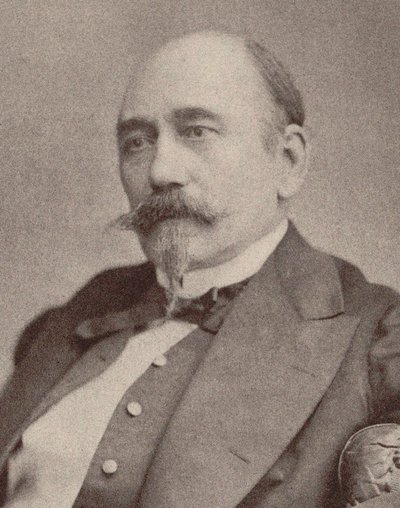 Portrett av komponisten Aimé Maillart 1817-1871. av Unbekannt