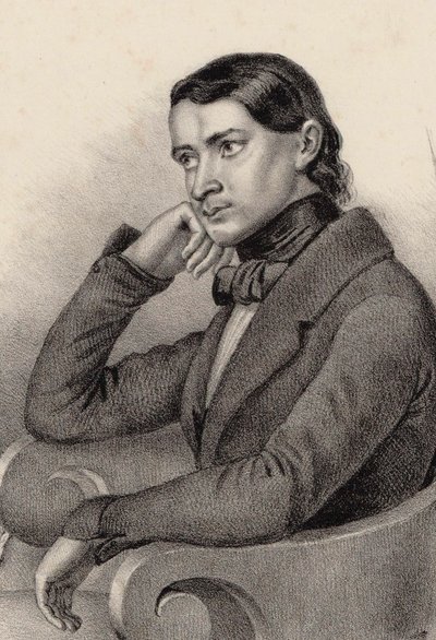 Portrett av komponisten Alfred Joly, 1850. av Unbekannt