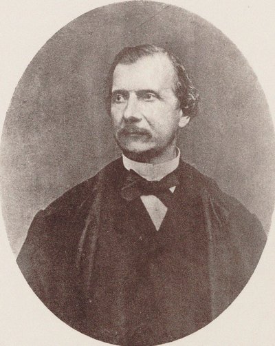 Portrett av komponisten Auguste Mermet 1810-1889. av Unbekannt