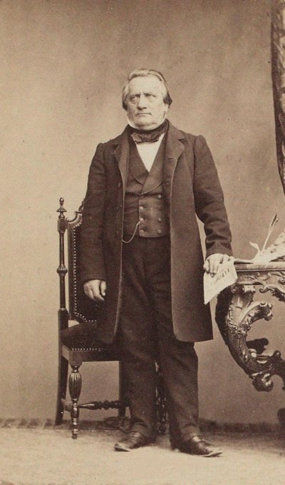 Portrett av komponisten Franz Lachner 1803-1890, ca. 1850. av Unbekannt