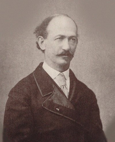 Portrett av komponisten Maurice Strakosch 1825-1887, ca. 1870. av Unbekannt