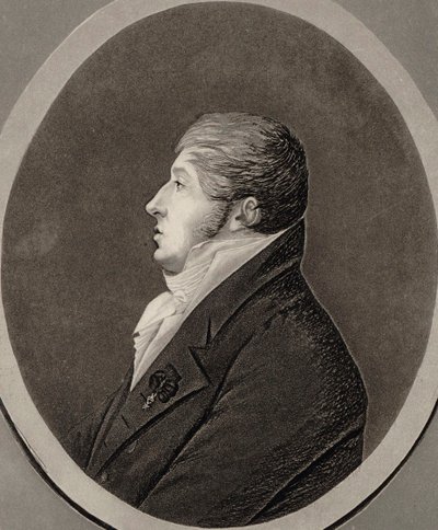 Portrett av komponisten Nicolò Isouard 1775-1818. av Unbekannt