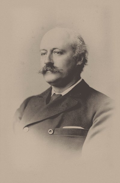 Portrett av komponisten Sir Charles Hubert Hastings Parry 1848-1918, 1891. av Unbekannt