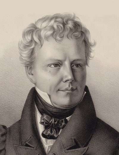Portrett av komponisten Xaver Schnyder von Wartensee 1786-1868, 1832. av Unbekannt