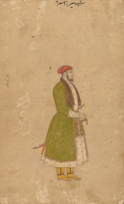 Portrett av hoffmannen Mirza Muizz, ca. 1680-1700. av Unbekannt