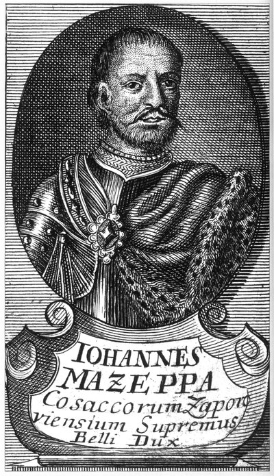 Portrett av Hetman Ivan Mazepa 1639-1709, tidlig på 1700-tallet. av Unbekannt