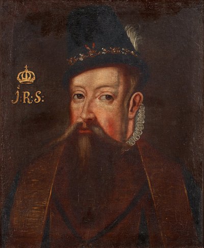Portrett av kongen Johannes III av Sverige 1537-1592, um 1700 av Unbekannt