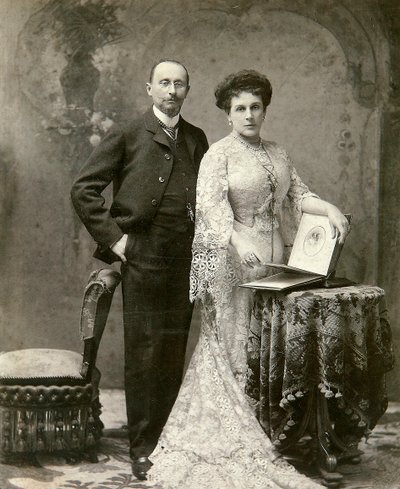 Portrett av lederen av forsamlingen av Moskva-adelen Pyotr Basilevsky 1855-1920 av Unbekannt