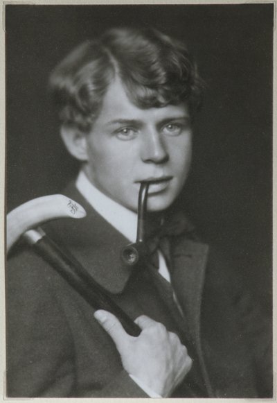 Portrett av poeten Sergei Yesenin 1895-1925, 1919 av Unbekannt