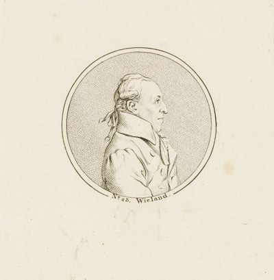 Portrett av poeten og forfatteren Christoph Martin Wieland 1733-1813, ca. 1810. av Unbekannt