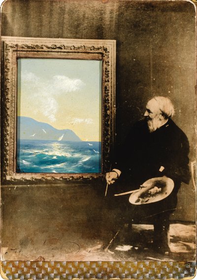 Portrett av kunstneren Ivan Aivazovsky 1817-1900, 1889 av Unbekannt