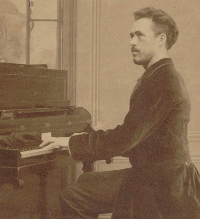 Portrett av komponisten Benjamin Godard 1849-1895, 1882. av Unbekannt