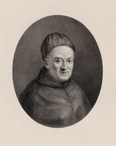 Portrett av komponisten Giovanni Battista Martini 1706-1784. av Unbekannt