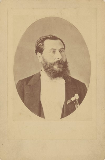 Portrett av komponisten Léo Delibes 1836-1891, ca 1885. av Unbekannt