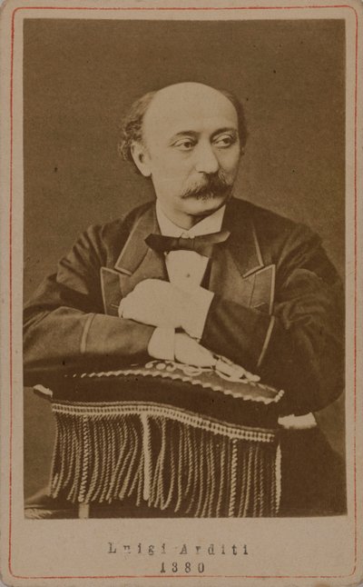 Portrett av komponisten Luigi Arditi 1822-1903, 1880. av Unbekannt