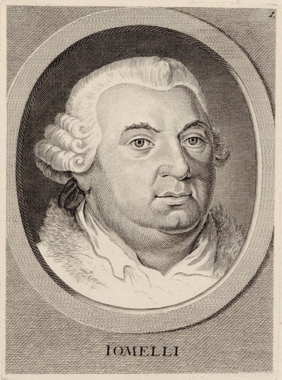Portrett av komponisten Niccolò Jommelli 1714-1774. av Unbekannt