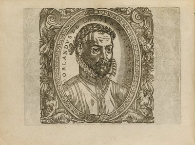 Portrett av komponisten Roland de Lassus 1532-1594, 1560 av Unbekannt