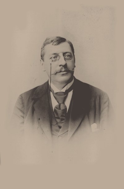 Portrett av dirigenten og komponisten Felix Mottl 1856-1911. av Unbekannt