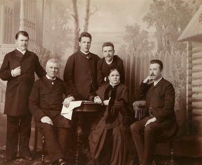 Portrett av familien til Sophia Perovskaya, 1860-tallet av Unbekannt